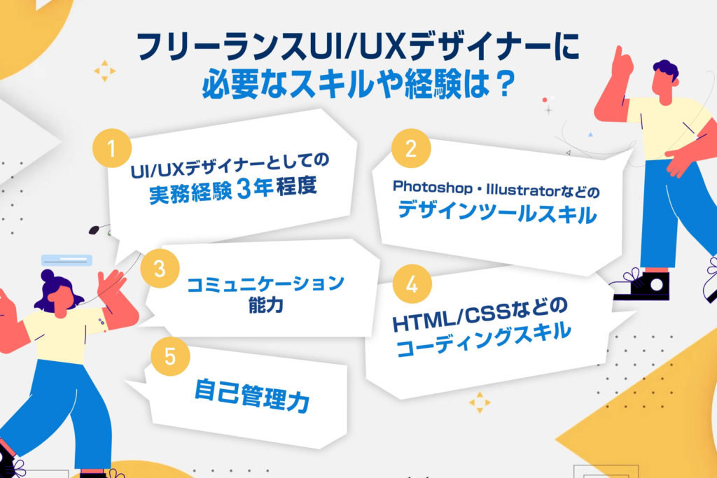 フリーランスUI/UXデザイナーに必要なスキルや経験